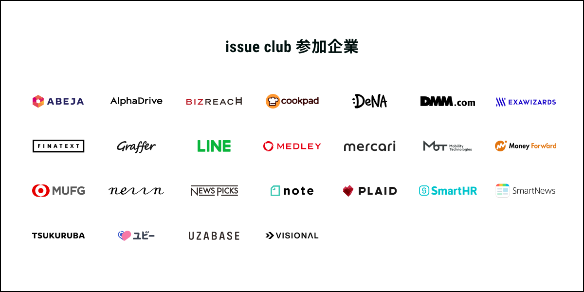 プレイド主催、注目企業合同の採用プロジェクト「issue club」が本日正式公開