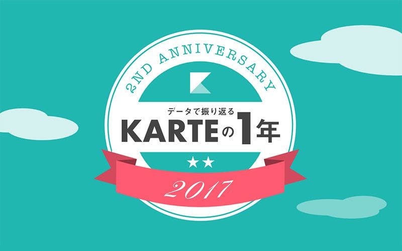 インフォグラフィック「データで振り返るKARTEの1年」を公開